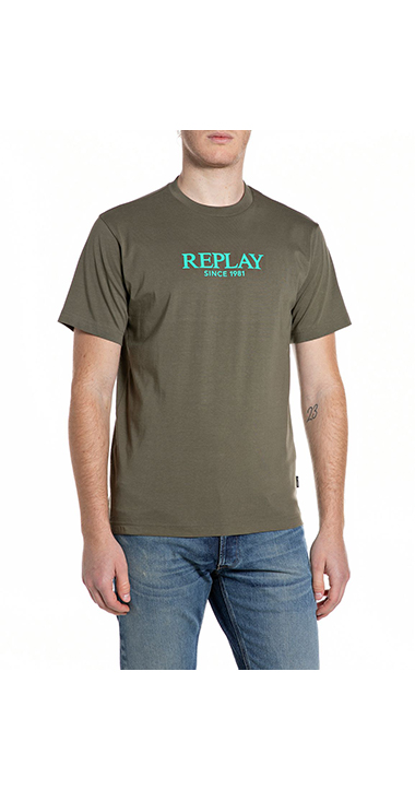 ベーシックジャージーロゴプリント Tシャツ 詳細画像